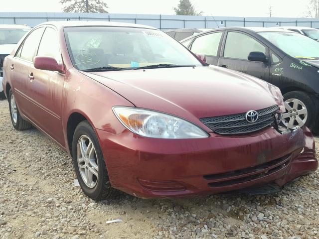 4T1BE32K23U188524 - 2003 TOYOTA CAMRY LE RED photo 1