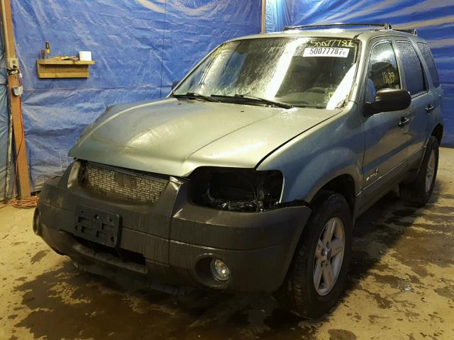 1FMCU95H45KC82350 - 2005 FORD ESCAPE HEV TEAL photo 2