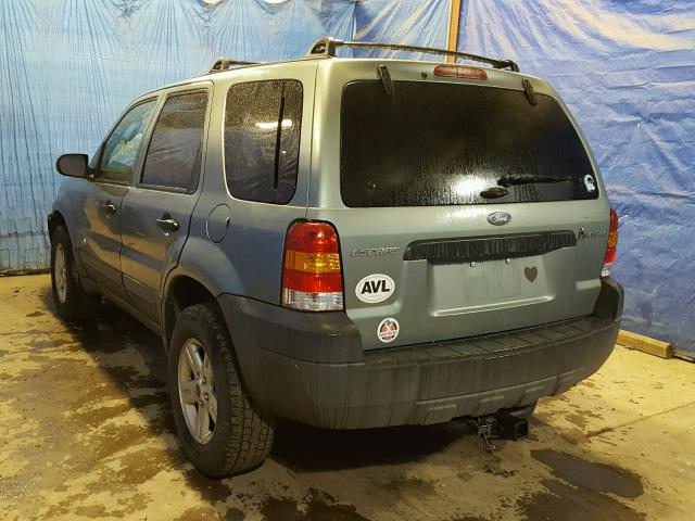 1FMCU95H45KC82350 - 2005 FORD ESCAPE HEV TEAL photo 3