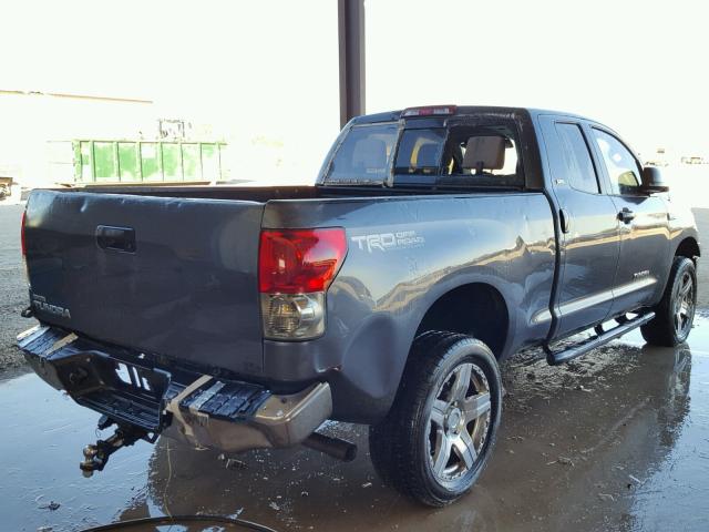 5TFRV54197X028728 - 2007 TOYOTA TUNDRA DOU GRAY photo 4