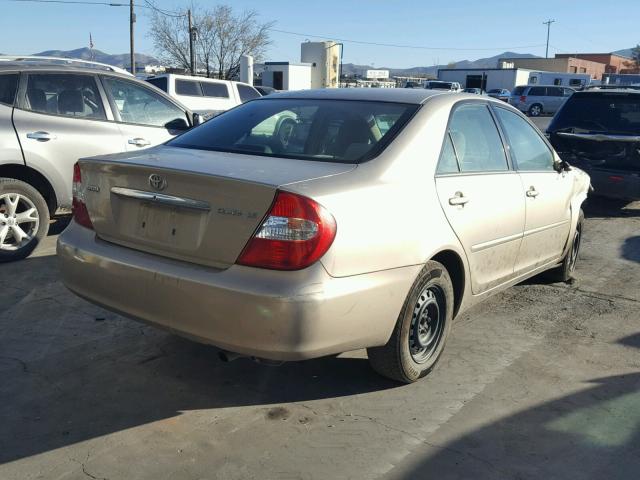 4T1BE32K34U369052 - 2004 TOYOTA CAMRY LE ოქროსფერი ფოტო 4