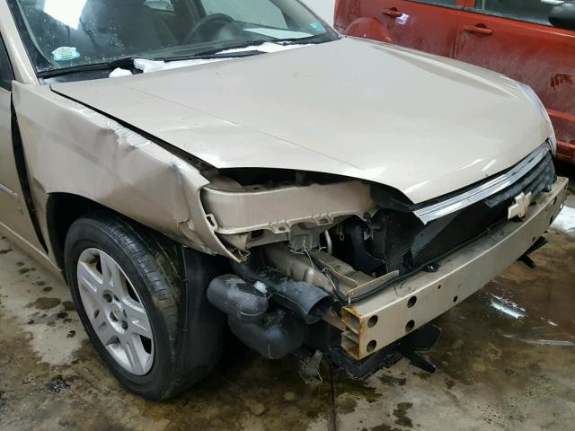 1G1ZT51F76F216831 - 2006 CHEVROLET MALIBU LT GOLD photo 9
