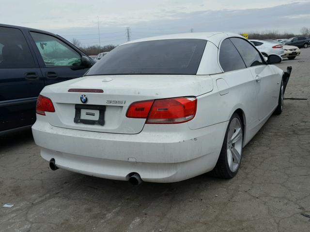 WBAWL73518PX56583 - 2008 BMW 335 I WHITE photo 4