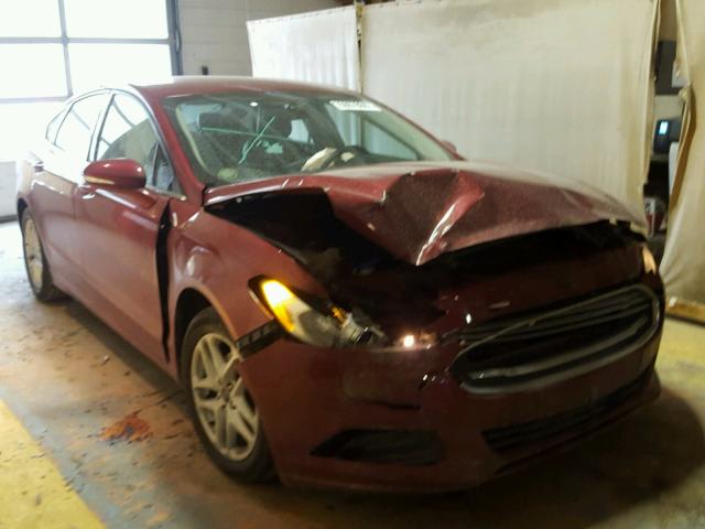 3FA6P0HD9ER148285 - 2014 FORD FUSION SE RED photo 1