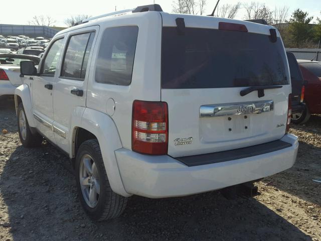 1J8GN58K78W146058 - 2008 JEEP LIBERTY LI WHITE photo 3