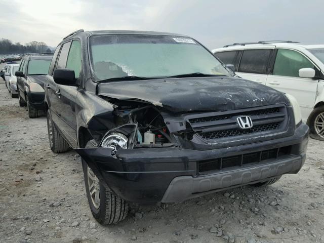 2HKYF18664H620120 - 2004 HONDA PILOT EXL BLACK photo 1