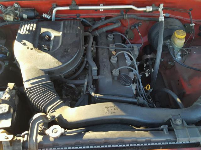 1N6DD26S1WC337081 - 1998 NISSAN FRONTIER K RED photo 7