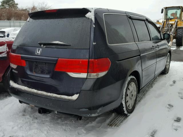 5FNRL38268B049366 - 2008 HONDA ODYSSEY LX BLUE photo 4