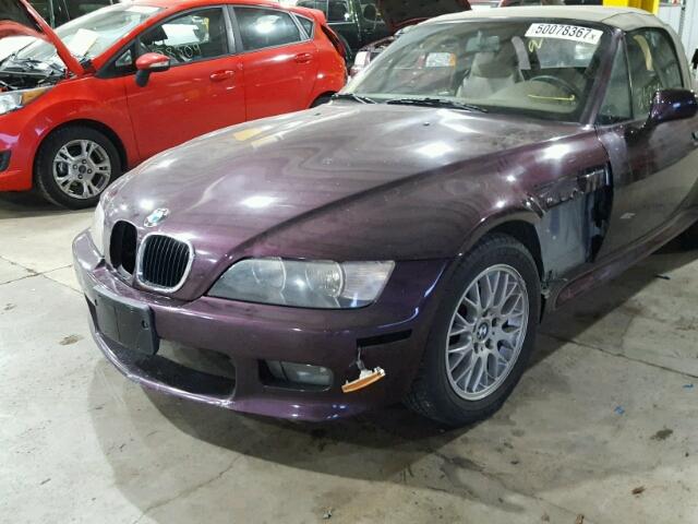 WBACN33491LM00943 - 2001 BMW Z3 2.5 PURPLE photo 9