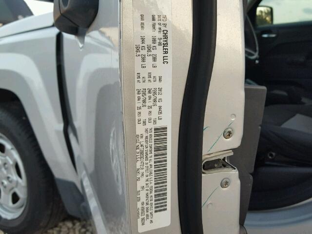 1J4FT28B59D147210 - 2009 JEEP PATRIOT SP SILVER photo 10