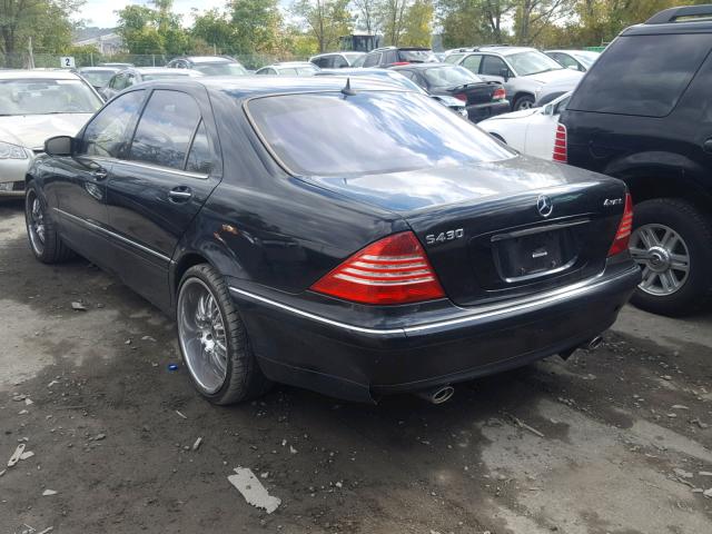 WDBNG83J53A327575 - 2003 MERCEDES-BENZ S 430 4MAT BLACK photo 3