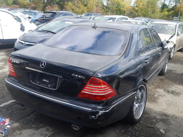 WDBNG83J53A327575 - 2003 MERCEDES-BENZ S 430 4MAT BLACK photo 4