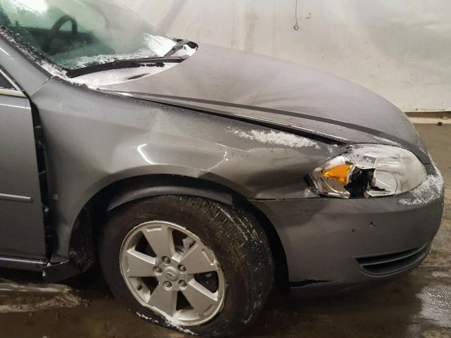 2G1WT58N881310890 - 2008 CHEVROLET IMPALA LT GRAY photo 9