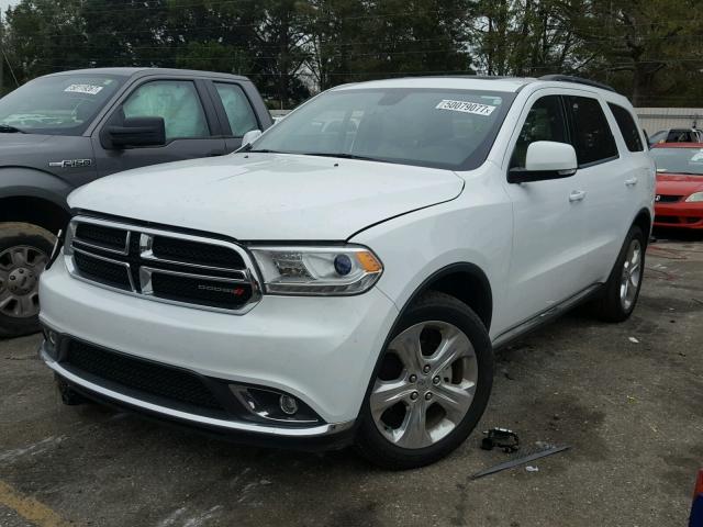 1C4RDHDG9EC524223 - 2014 DODGE DURANGO LI WHITE photo 2