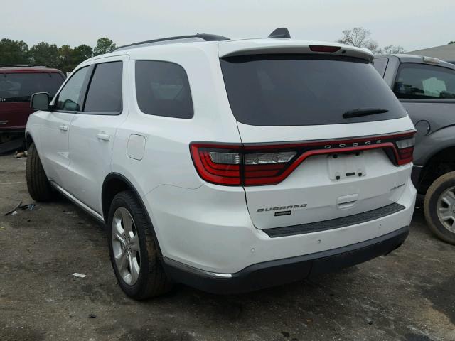 1C4RDHDG9EC524223 - 2014 DODGE DURANGO LI WHITE photo 3