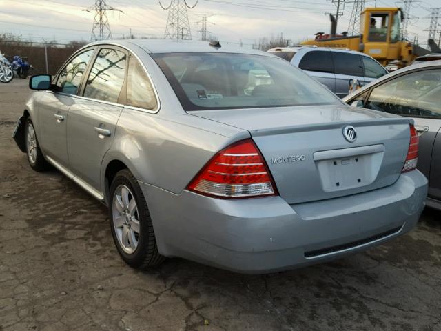 1MEFM40147G602429 - 2007 MERCURY MONTEGO LU SILVER photo 3