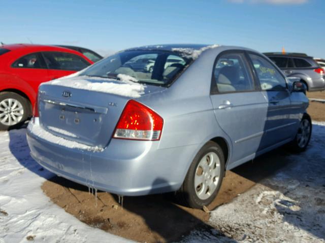 KNAFE122975419247 - 2007 KIA SPECTRA EX BLUE photo 4