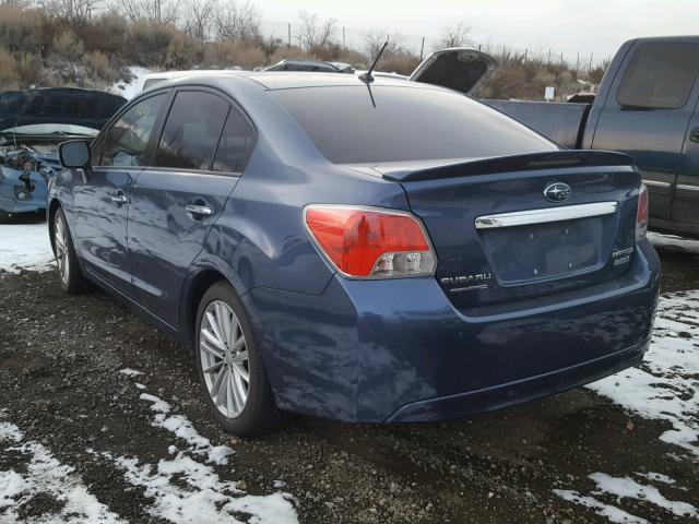 JF1GJAH65DH012698 - 2013 SUBARU IMPREZA LI BLUE photo 3