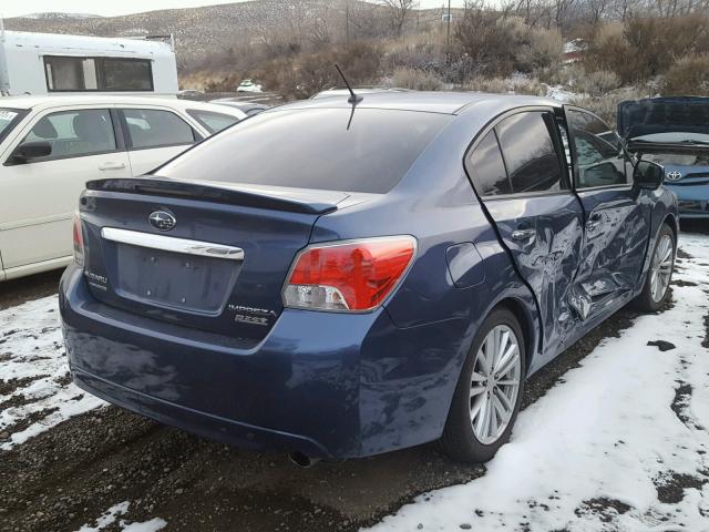 JF1GJAH65DH012698 - 2013 SUBARU IMPREZA LI BLUE photo 4