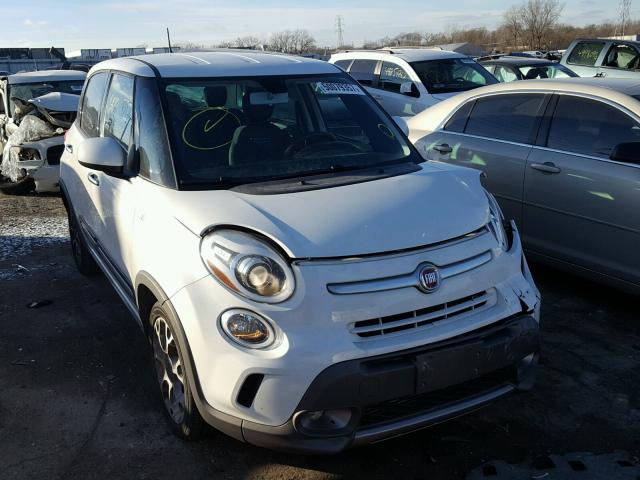 ZFBCFADH9EZ013224 - 2014 FIAT 500L TREKK WHITE photo 1