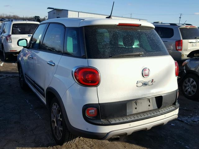 ZFBCFADH9EZ013224 - 2014 FIAT 500L TREKK WHITE photo 3