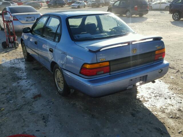 1NXAE09B8SZ350123 - 1995 TOYOTA COROLLA LE 蓝色 照片 3