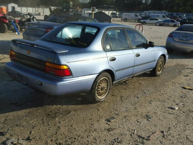 1NXAE09B8SZ350123 - 1995 TOYOTA COROLLA LE BLUE photo 4