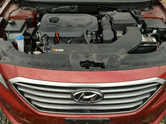 5NPE24AF4GH432372 - 2016 HYUNDAI SONATA SE RED photo 7