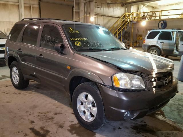 4F2YZ04184KM33314 - 2004 MAZDA TRIBUTE LX GRAY photo 1