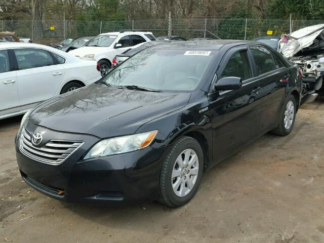 4T1BB46K48U033067 - 2008 TOYOTA CAMRY HYBR BLACK photo 2