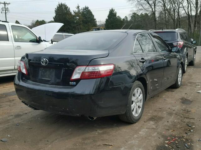 4T1BB46K48U033067 - 2008 TOYOTA CAMRY HYBR BLACK photo 4