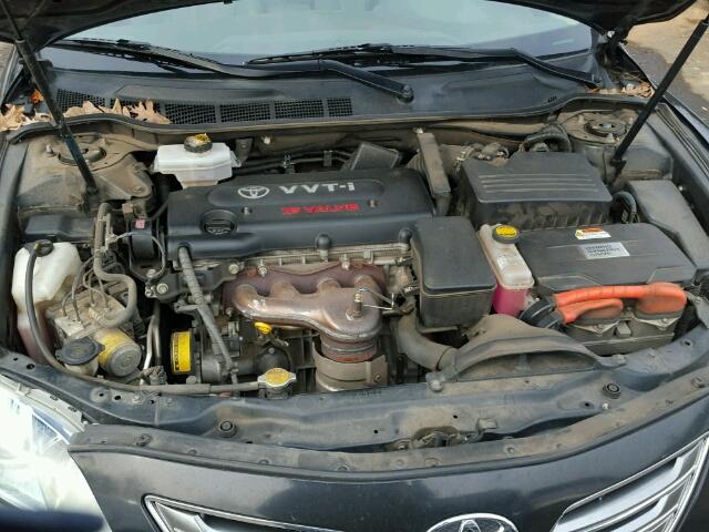 4T1BB46K48U033067 - 2008 TOYOTA CAMRY HYBR BLACK photo 7