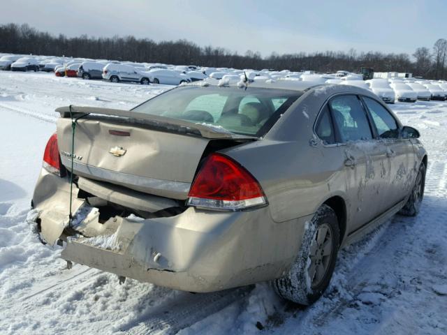 2G1WT57N991232560 - 2009 CHEVROLET IMPALA 1LT GOLD photo 4