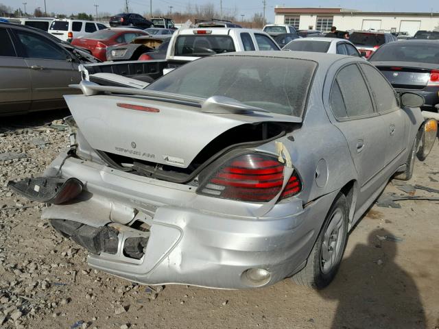 1G2NE52E25M123221 - 2005 PONTIAC GRAND AM S SILVER photo 4