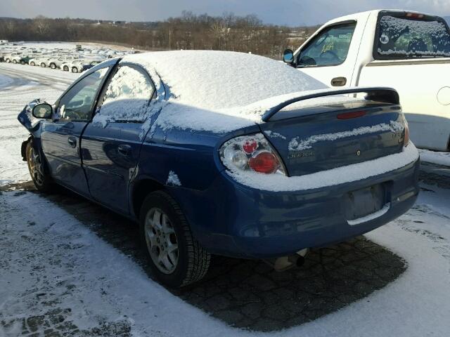 1B3ES56C12D622621 - 2002 DODGE NEON ES BLUE photo 3