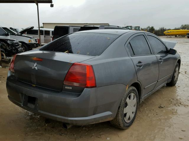 4A3AB36F04E060796 - 2004 MITSUBISHI GALANT ES GRAY photo 4