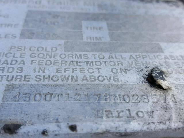 430UT12178M023574 - 2007 UTILITY TRAILER BLACK photo 10