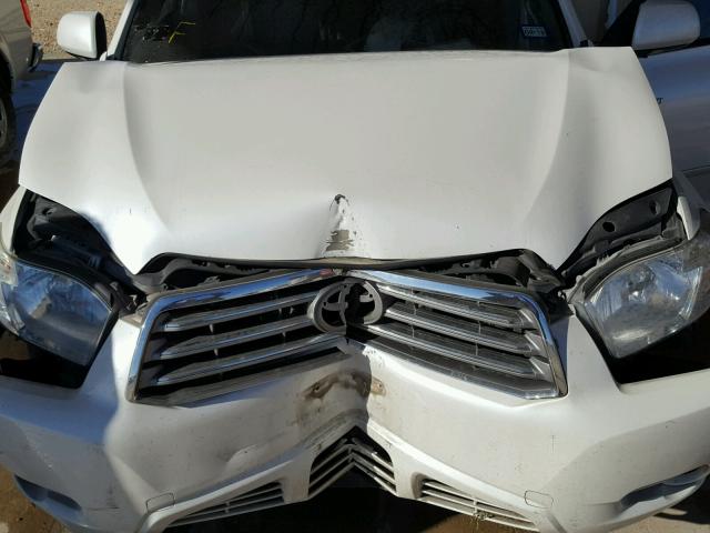 5TDYK3EH8AS003840 - 2010 TOYOTA HIGHLANDER WHITE photo 7