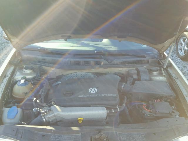 WVWSE61J02W228620 - 2002 VOLKSWAGEN JETTA GLS GOLD photo 7