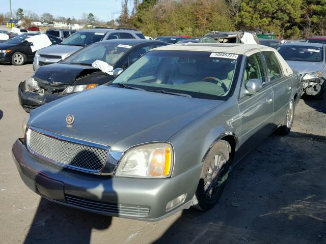 1G6KE57Y55U200216 - 2005 CADILLAC DEVILLE DH GREEN photo 2