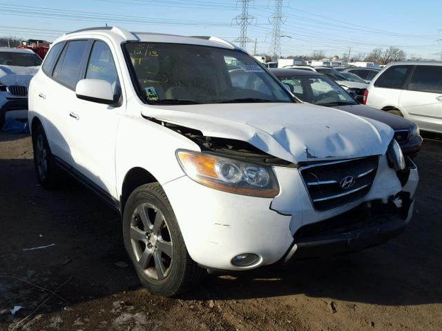 5NMSH13E78H217541 - 2008 HYUNDAI SANTA FE S WHITE photo 1