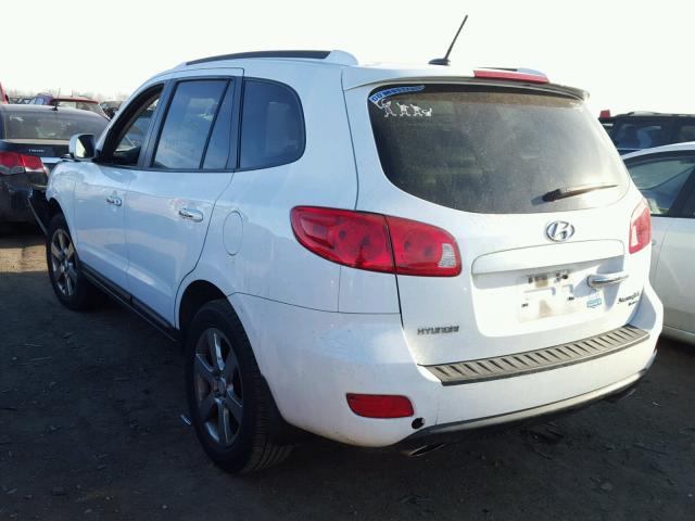 5NMSH13E78H217541 - 2008 HYUNDAI SANTA FE S WHITE photo 3