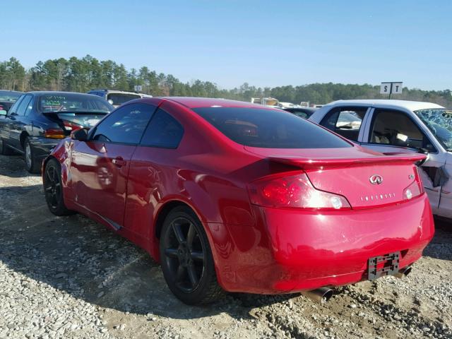 JNKCV54E43M222814 - 2003 INFINITI G35 RED photo 3