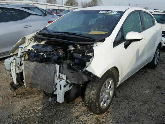 KNADM4A39G6669023 - 2016 KIA RIO LX WHITE photo 2