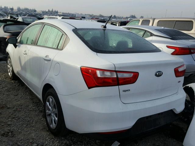 KNADM4A39G6669023 - 2016 KIA RIO LX WHITE photo 3