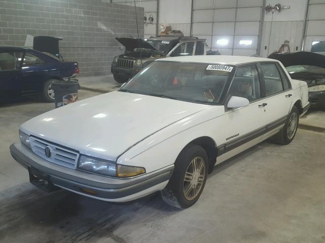 1G2HX54C9M1235369 - 1991 PONTIAC BONNEVILLE WHITE photo 2