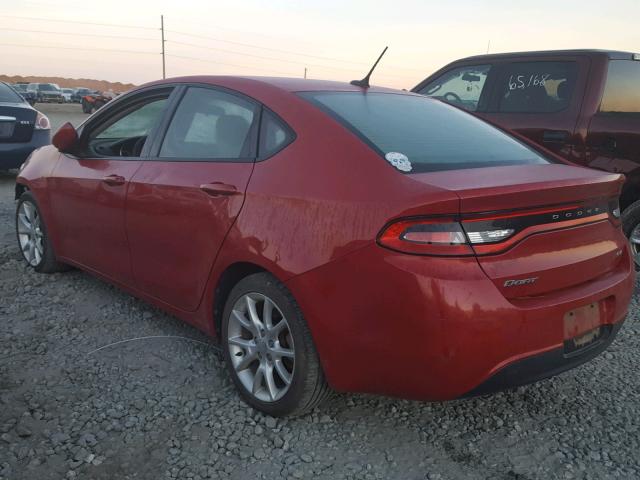 1C3CDFBA4DD205902 - 2013 DODGE DART SXT RED photo 3