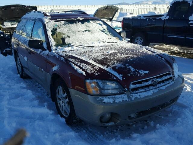 4S3BH665227607003 - 2002 SUBARU LEGACY OUT MAROON photo 1