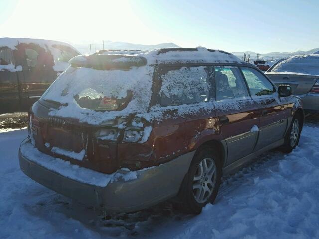 4S3BH665227607003 - 2002 SUBARU LEGACY OUT MAROON photo 4