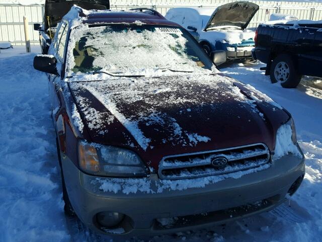 4S3BH665227607003 - 2002 SUBARU LEGACY OUT MAROON photo 9